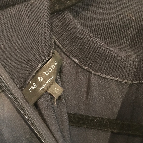 Rag & Bone navy blue silk dress - Picture 5 of 5